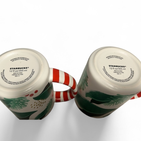 Starbucks 2019 Candy Cane Limited Edition Mugs - Picture 3 of 3
